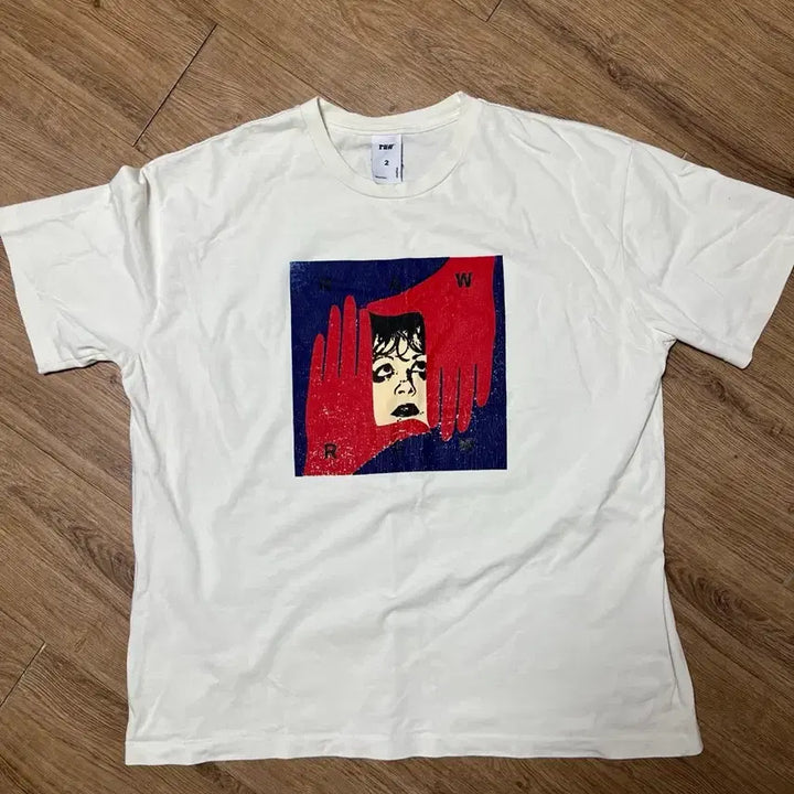 [BUNJANG] Blind Files Face T-Shirt Size 2 / 블라인드파일즈 페이스 티셔츠 2사이즈