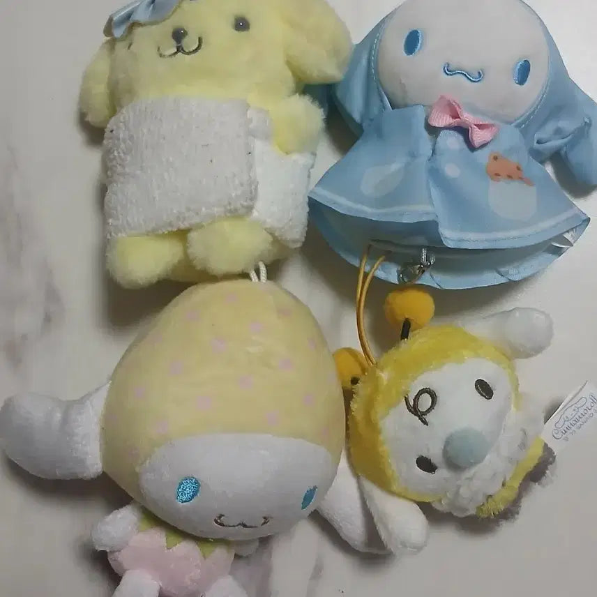 [BUNJANG] Sanrio Cinnamoroll &amp; Pompompurin Plush Set / 산리오 인형 시나모롤,폼폼푸린