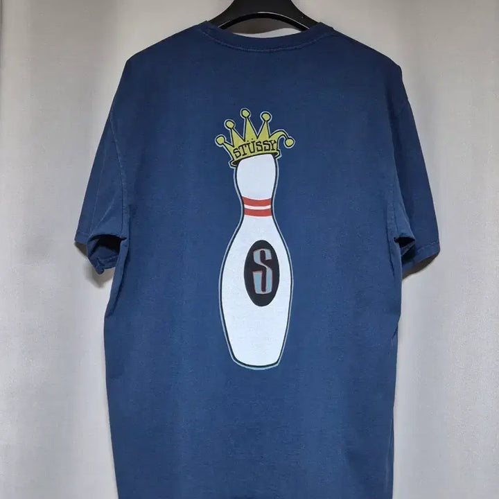 [BUNJANG] Stussy Kingpin Pigment Dyed T-Shirt Navy L / 스투시 킹핀 피그먼트다이드 티셔츠 네이비 L