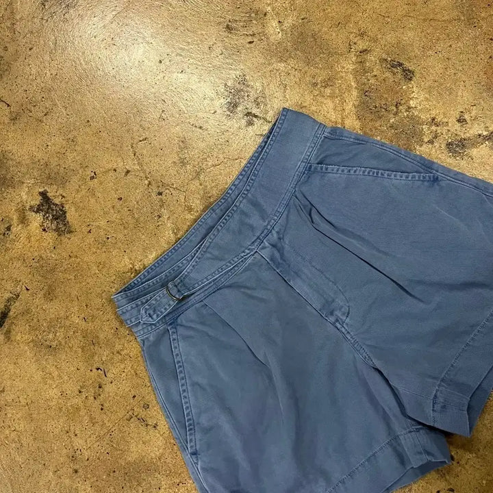 [BUNJANG] Polo Ralph Lauren Blue Pleated Shorts / [정품/2] 폴로 랄프로렌 블루 플리츠 반바지 숏팬츠