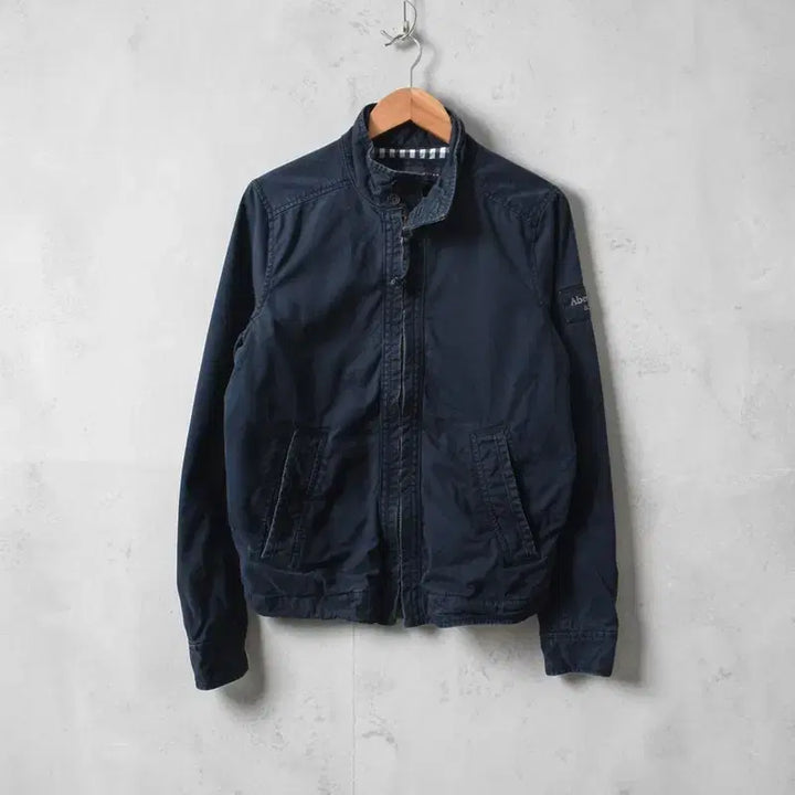 [BUNJANG] Abercrombie &amp; Fitch Cotton Blouson Jacket - Navy / 아베크롬비 코튼 블루종 자켓 M0507
