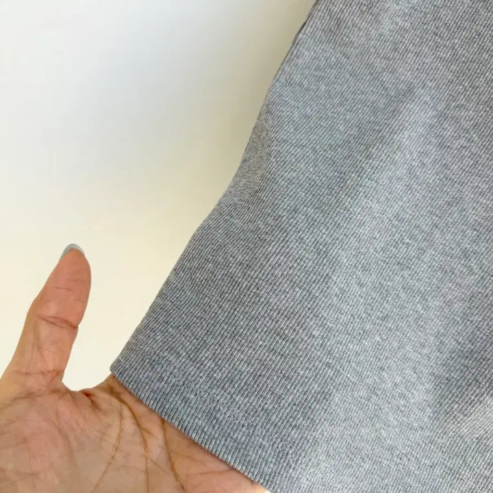 [BUNJANG] Basic Ribbed Tank Top - Grey / 교신안함)그레이 골지 나시