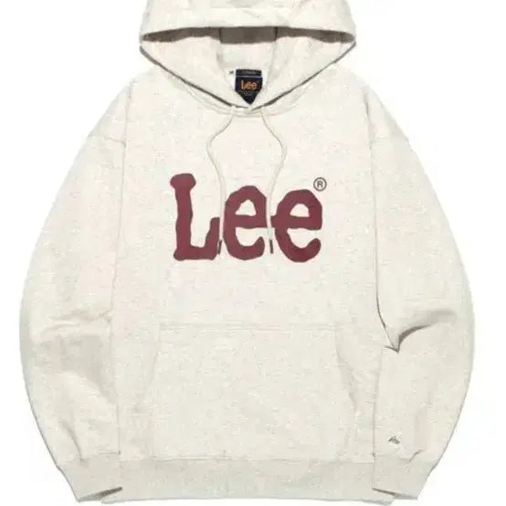 [BUNJANG] Lee Ivory Hoodie / Lee후드티 아이보리