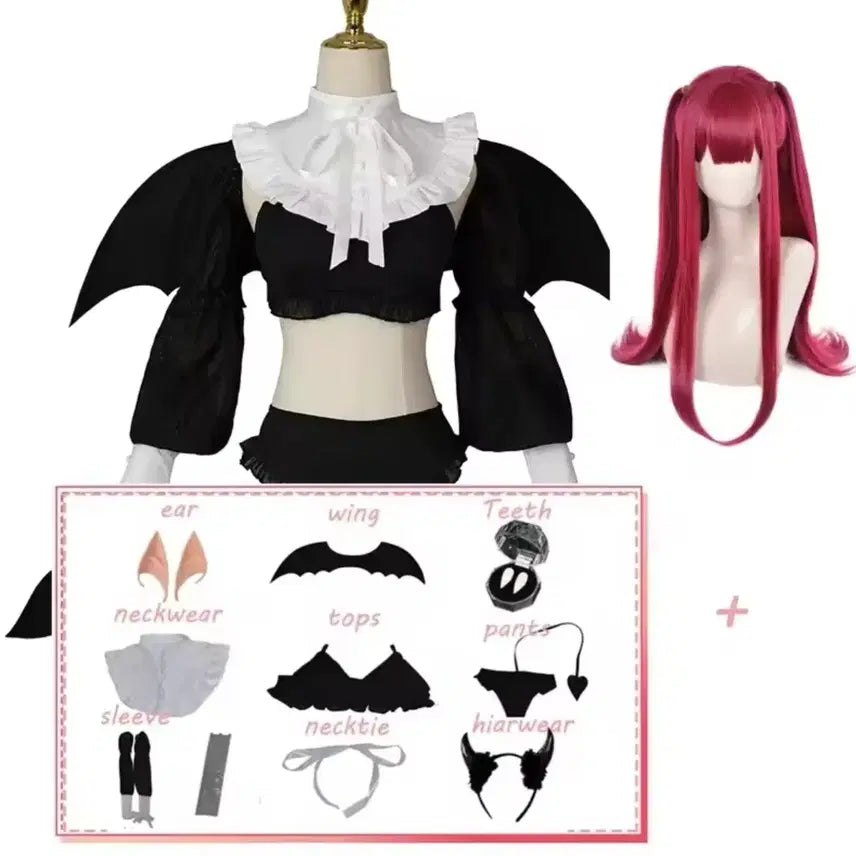 [BUNJANG] LizKyun Cosplay Costume Set (Includes Wig) / 그비돌 리즈큥 코스프레 의상(가발 포함)