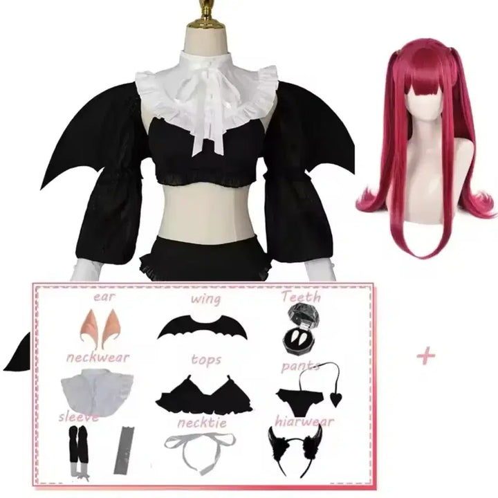 [BUNJANG] LizKyun Cosplay Costume Set (Includes Wig) / 그비돌 리즈큥 코스프레 의상(가발 포함)