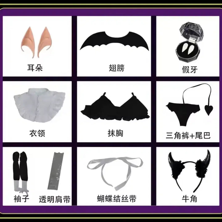 [BUNJANG] LizKyun Cosplay Costume Set (Includes Wig) / 그비돌 리즈큥 코스프레 의상(가발 포함)