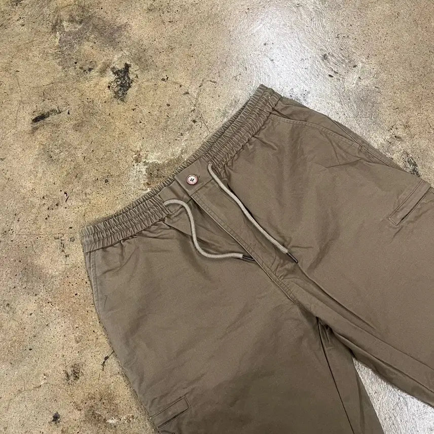 [BUNJANG] Starter Beige Cotton Spandex Cargo Jogger Pants / [정품/L] 스타터 베이지 면 스판 카고 조거팬츠
