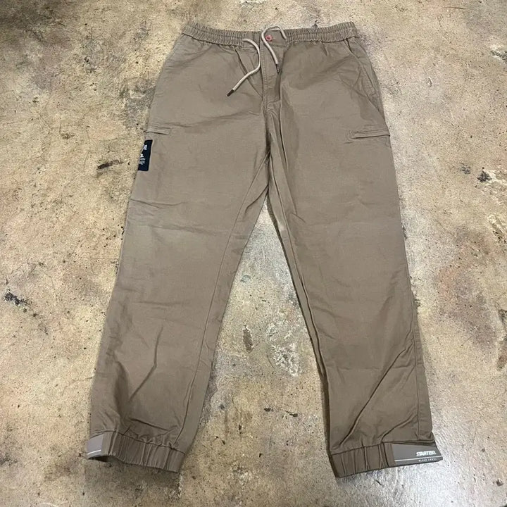[BUNJANG] Starter Beige Cotton Spandex Cargo Jogger Pants / [정품/L] 스타터 베이지 면 스판 카고 조거팬츠