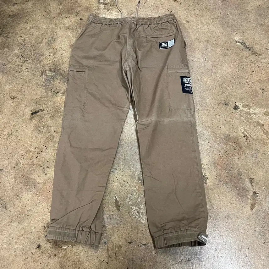 [BUNJANG] Starter Beige Cotton Spandex Cargo Jogger Pants / [정품/L] 스타터 베이지 면 스판 카고 조거팬츠