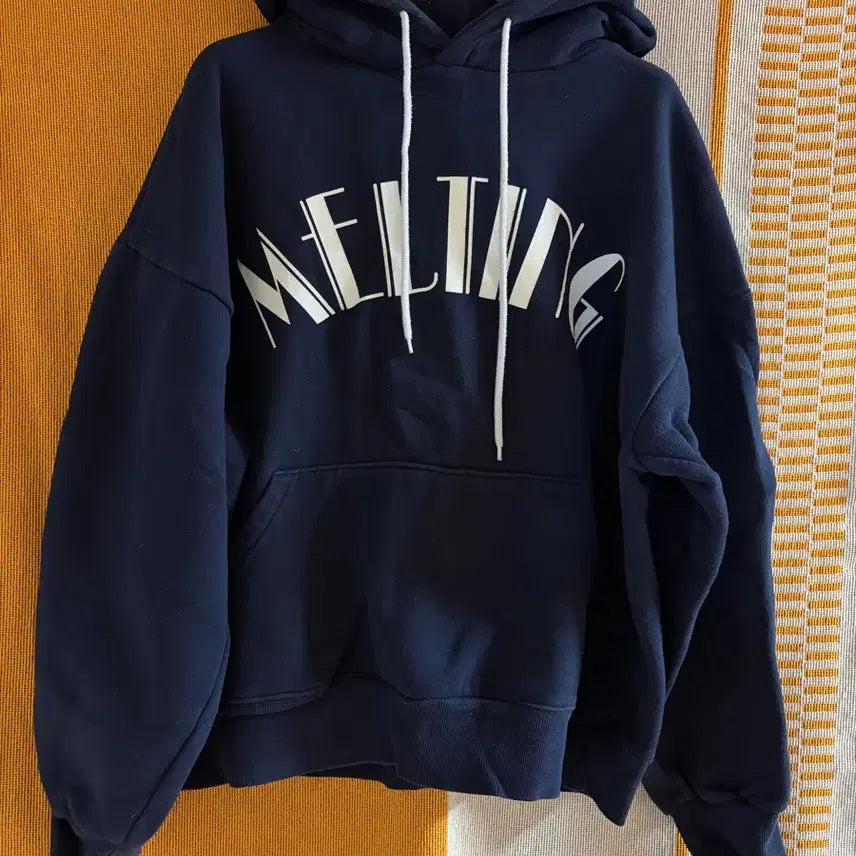 [BUNJANG] Vintage Navy Hoodie / 빈티지 네이비 후드티