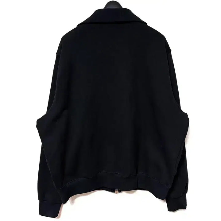 [BUNJANG] KIMUER Zip-up Jacket Curved Big Collar Oversized Black / [M,95]키뮤어 집업 자켓 커브드 빅카라 오버핏 블랙