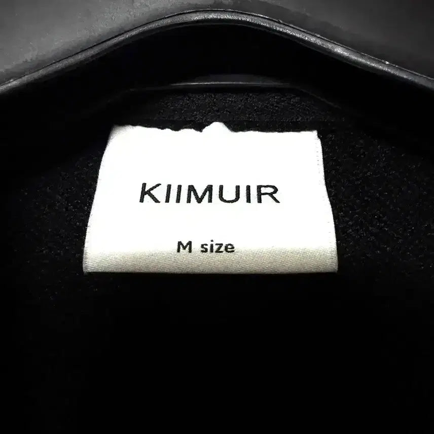 [BUNJANG] KIMUER Zip-up Jacket Curved Big Collar Oversized Black / [M,95]키뮤어 집업 자켓 커브드 빅카라 오버핏 블랙