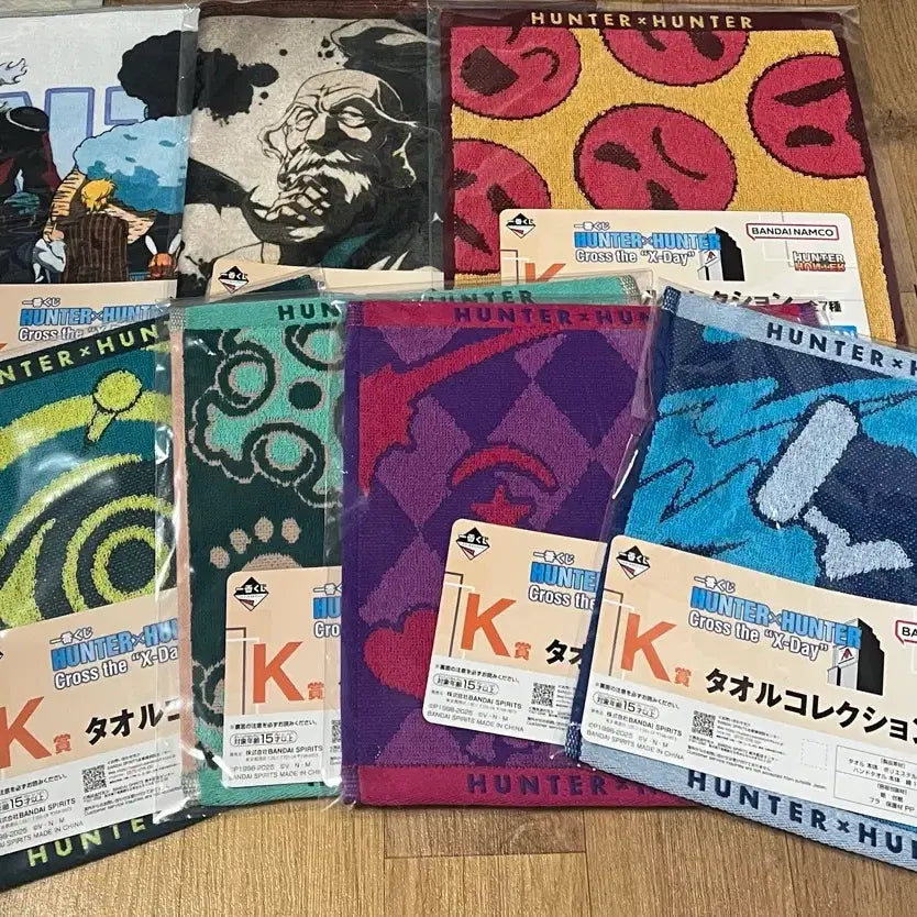 [BUNJANG] Hunter x Hunter Election Arc Ichiban Kuji Prize K Towel Set / 헌터헌터 선거편 제일복권 K상 타올 7종일괄판매