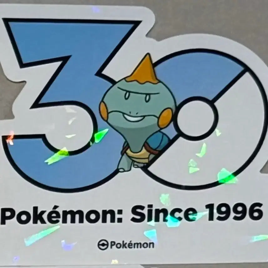 [BUNJANG] Pokemon 30th Anniversary Logo Sticker / (교환/판매) 깨물부기 포켓몬 30주년 로고 스티커