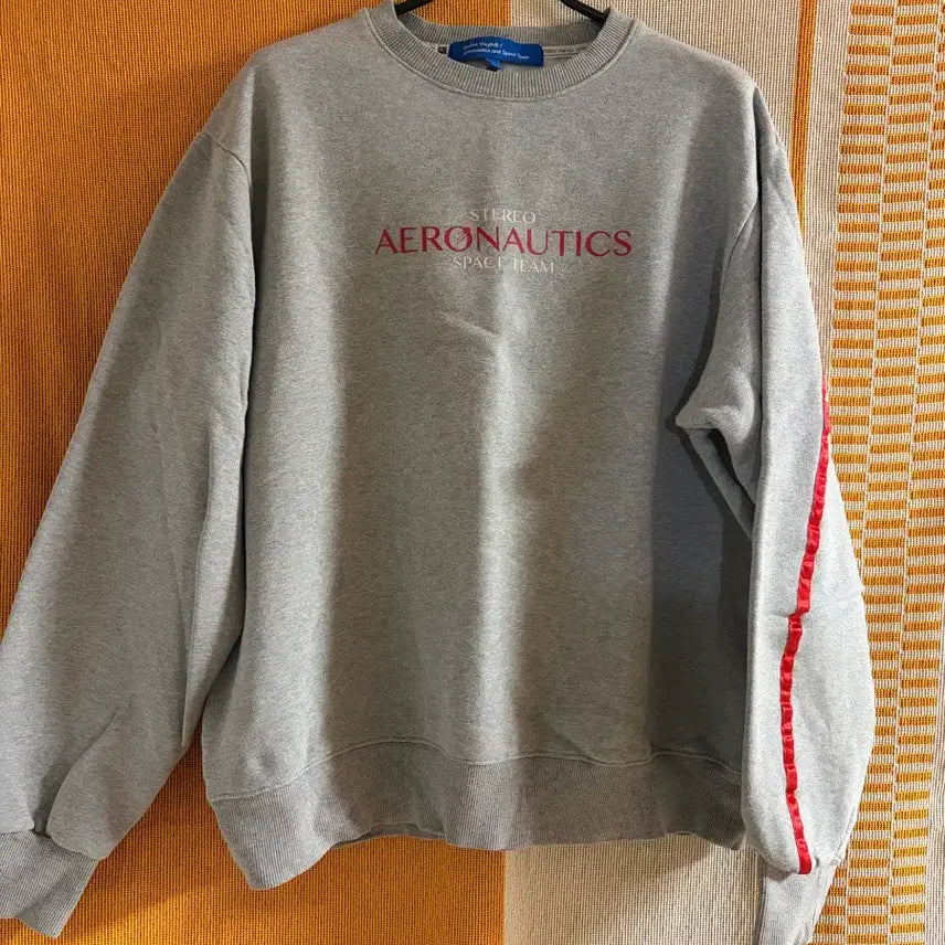 [BUNJANG] Stereo vinyls Crewneck Sweatshirt (M) / Stereo vinyls 그레이 맨투맨 (M)