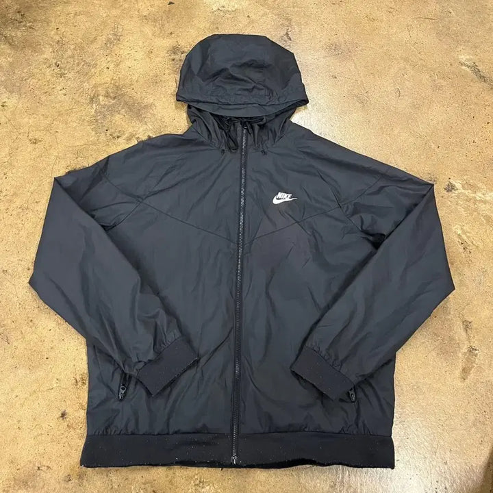 [BUNJANG] Nike Black Hooded Windbreaker XL / [정품/XL] 나이키 바람막이 블랙 후드집업