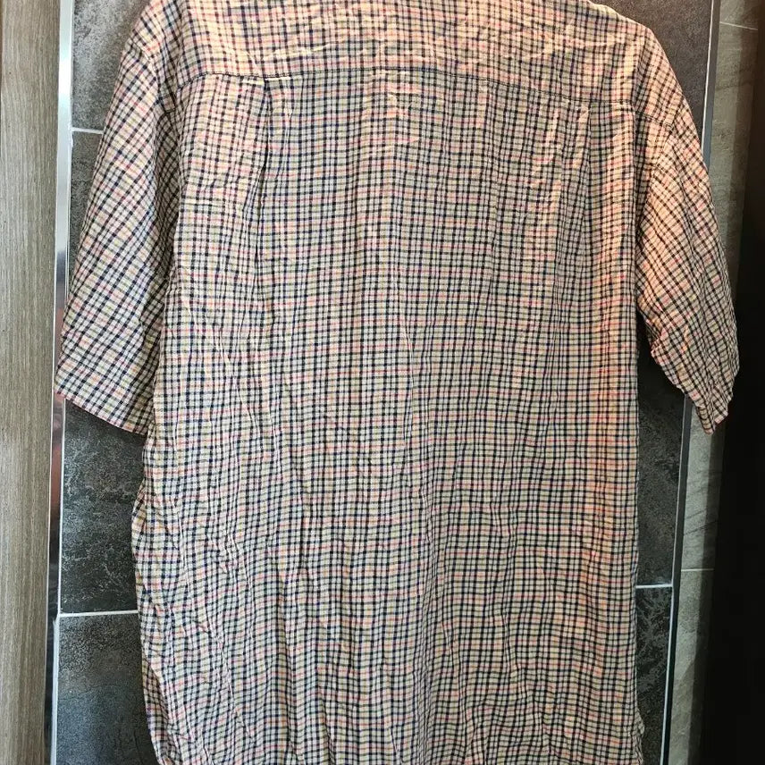 [BUNJANG] Daks Vintage Check Short Sleeve Shirt / 닥스 빈티지의 정석 체크 반팔 셔츠
