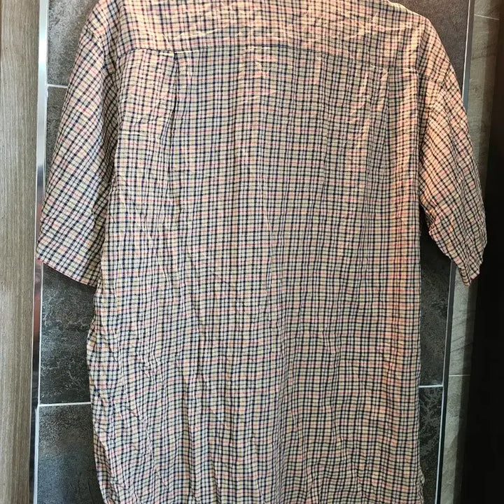[BUNJANG] Daks Vintage Check Short Sleeve Shirt / 닥스 빈티지의 정석 체크 반팔 셔츠
