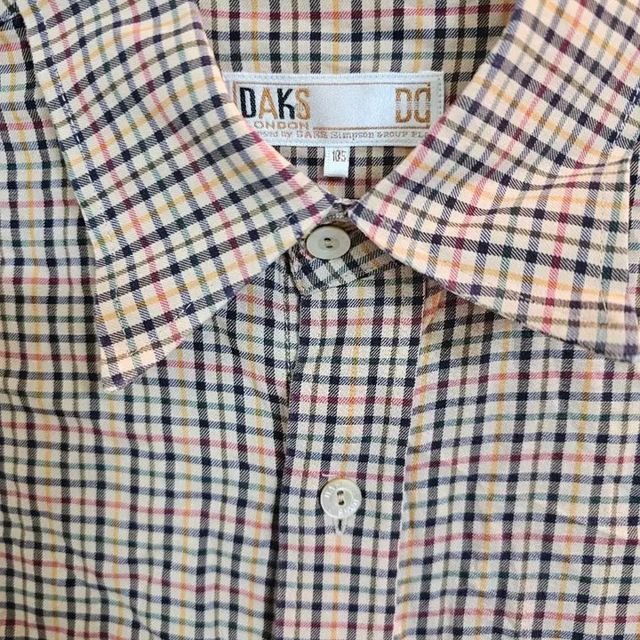 [BUNJANG] Daks Vintage Check Short Sleeve Shirt / 닥스 빈티지의 정석 체크 반팔 셔츠