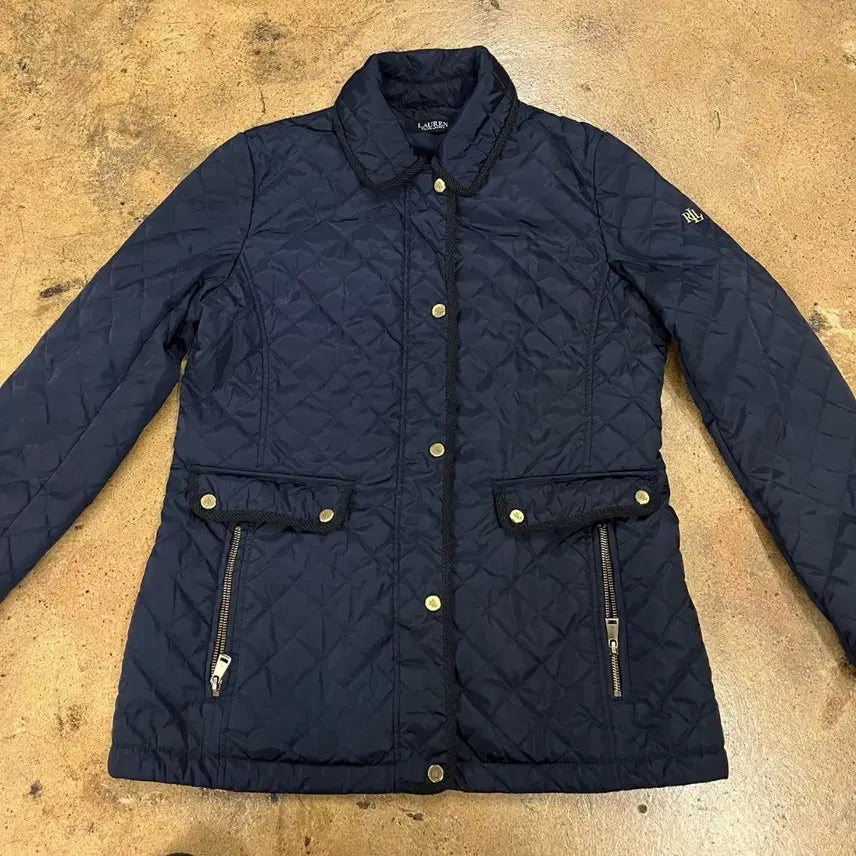 [BUNJANG] Ralph Lauren Navy Quilted Jacket / [정품/M] 랄프로렌 네이비 퀼팅 자켓