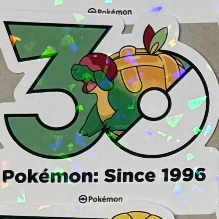 [BUNJANG] Pokemon 30th Anniversary Logo Sticker / (교환/판매) 단지래플 포켓몬 30주년 로고 스티커