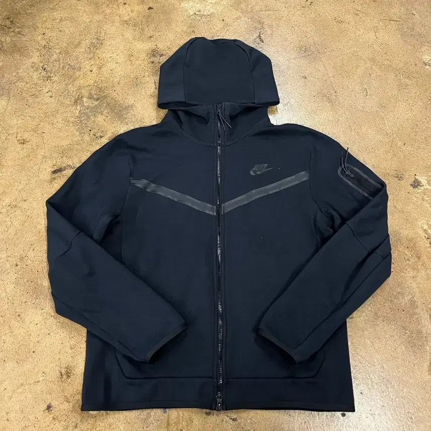 [BUNJANG] Nike Tech Fleece Black Full Zip Hoodie / [정품/L] 나이키 테크 플리스 블랙 풀집업 후드