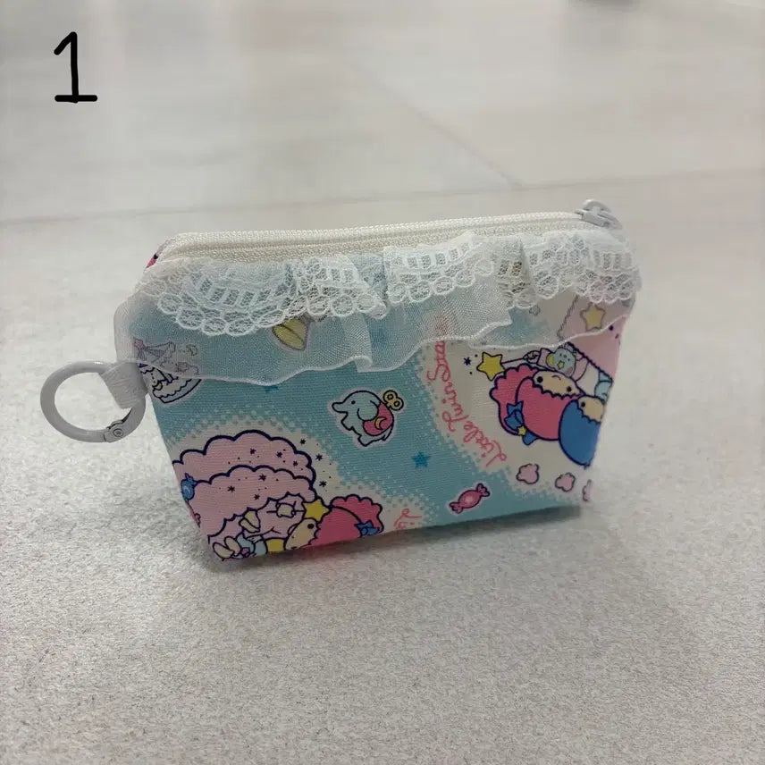 [BUNJANG] Lace Keyring Mini Pouch / 레이스 키링 미니 파우치