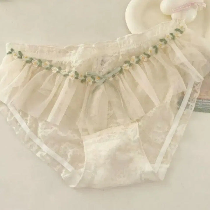 [BUNJANG] Used Chiffon Frill Panties / 애장템 중고 쉬폰 프릴 팬티