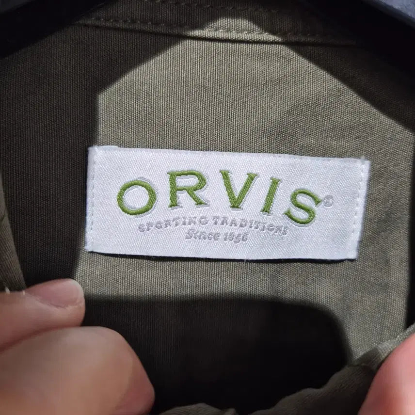 [BUNJANG] Orvis Olive Green Shirt / ORVIS 올리브 그린 셔츠 남방