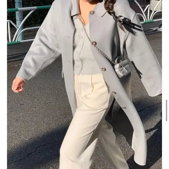 [BUNJANG] Wonlog WONT Winter Pin Tuck Slacks Mini M Ivory / 원로그 WONT 윈터 핀턱 슬랙스 미니 M 아이보리