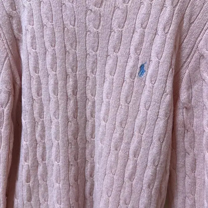 [BUNJANG] Polo Ralph Lauren Pink Knit Sweater L / 폴로 니트