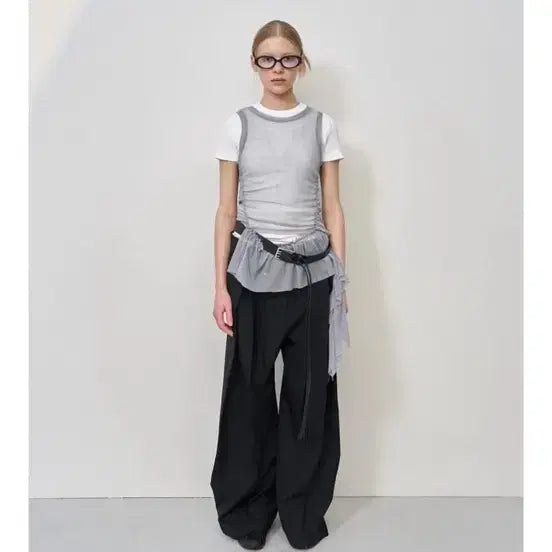 [BUNJANG] LCDC TM Mesh Sleeveless Gray / lcdc tm 메쉬 슬리브리스 그레이