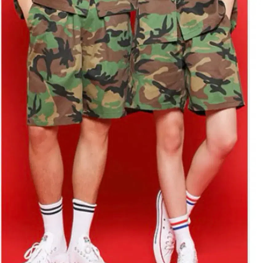 [BUNJANG] Frog Camouflage Cargo Shorts - New / 개구리군복 반바지 새상품