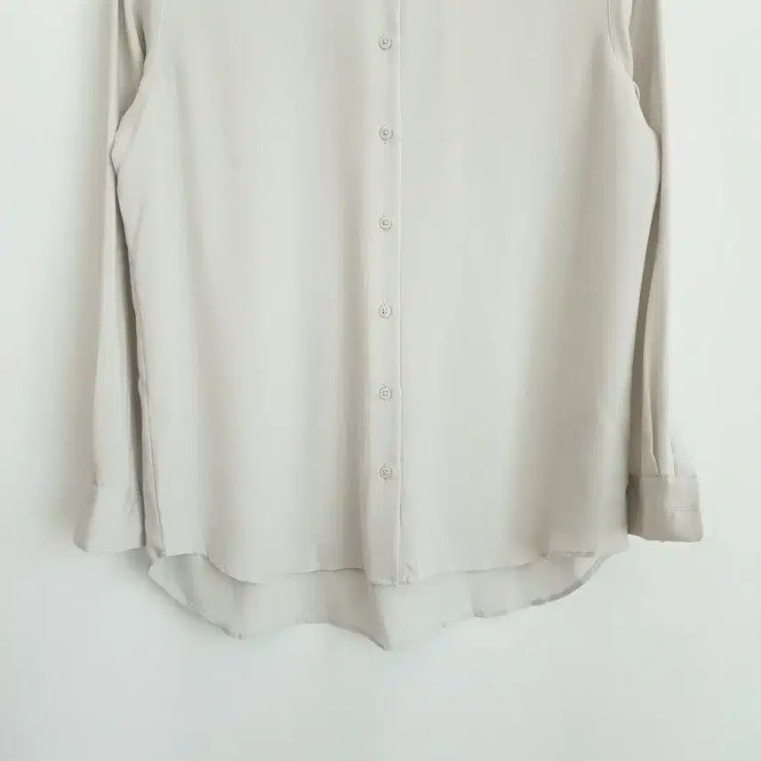 [BUNJANG] Uniqlo Boxy Long Sleeve Blouse Rayon Blend Women&
