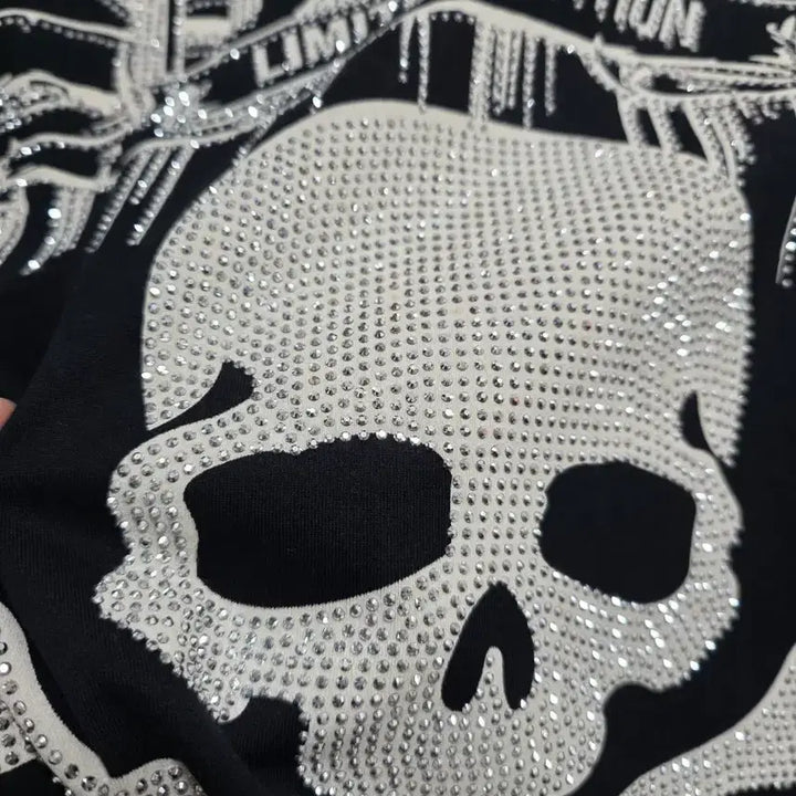 [BUNJANG] Philipp Plein Skull Crystal T-Shirt Black Unisex / 필립플레인 스컬 크리스탈 반팔티 블랙 공용