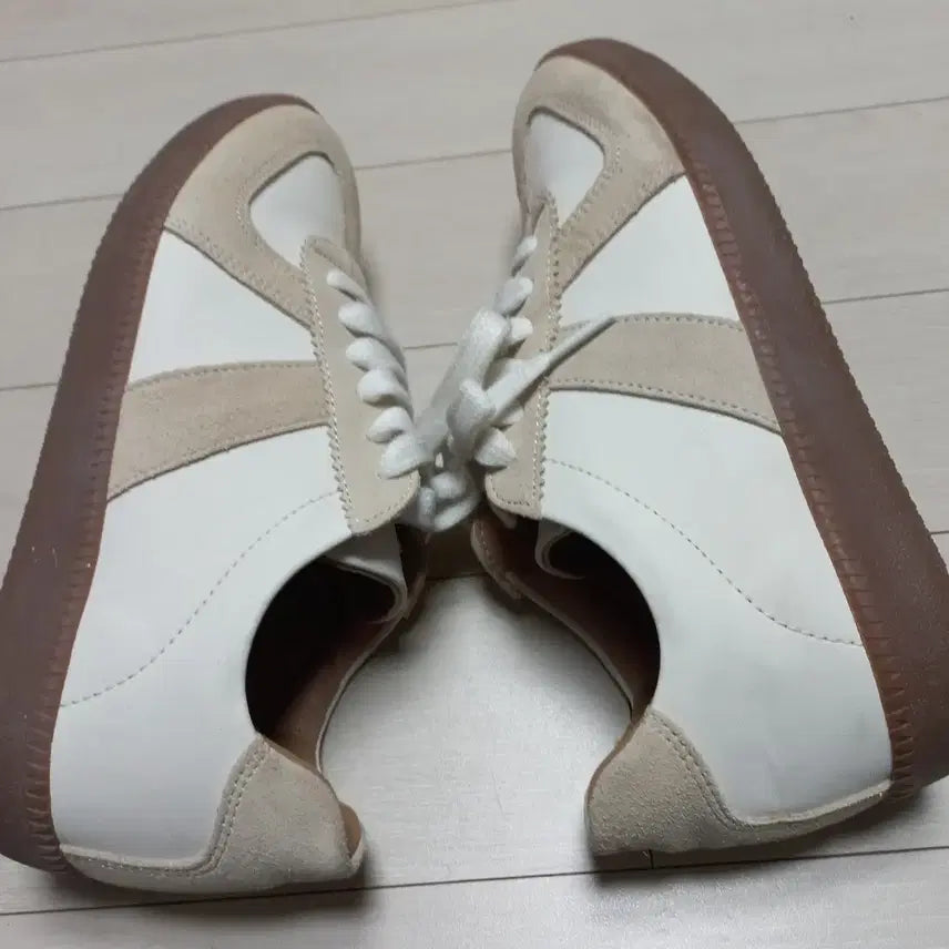[BUNJANG] MALANG German Army Sneakers White/Beige 235 / MALANG 독일군 스니커즈 화이트/베이지235