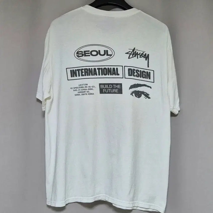 [BUNJANG] Stussy Seoul Chapter Exclusive T-Shirt White L / 스투시 서울챕터 익스클루시브 티셔츠 화이트 L