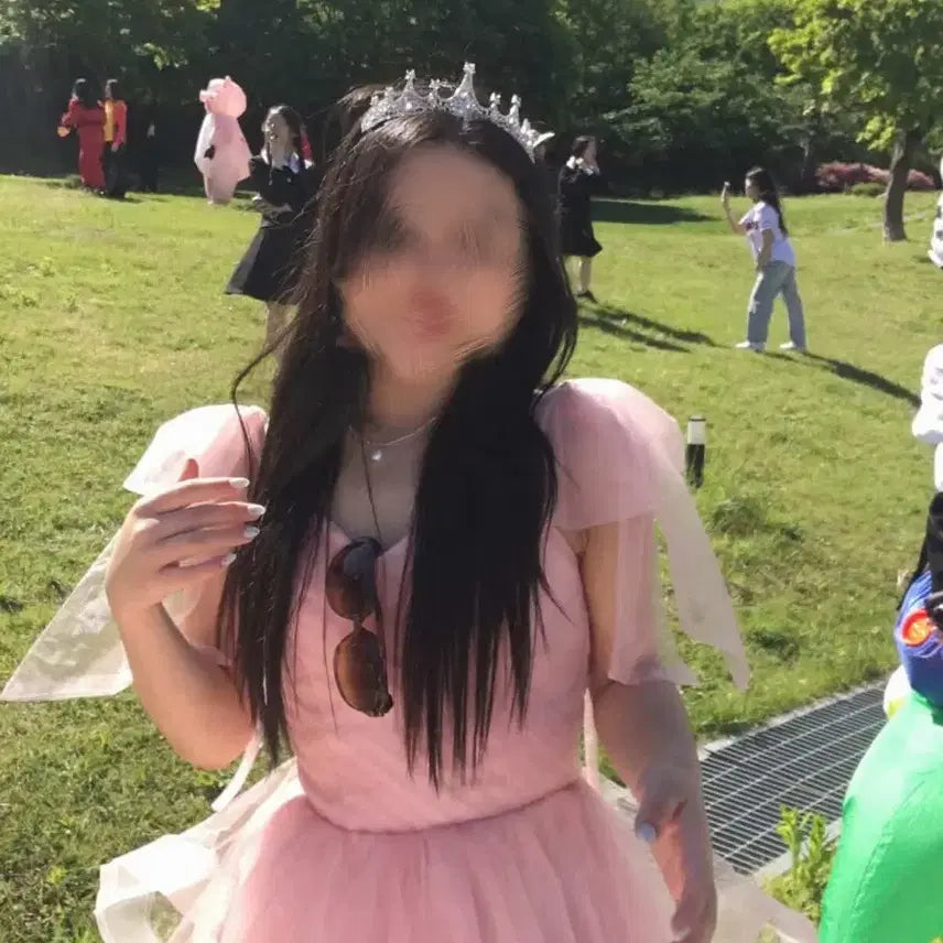 [BUNJANG] Pink Princess Wedding Dress Rental / 졸업사진 핑크 공주 웨딩 드레스 대여합니다!!
