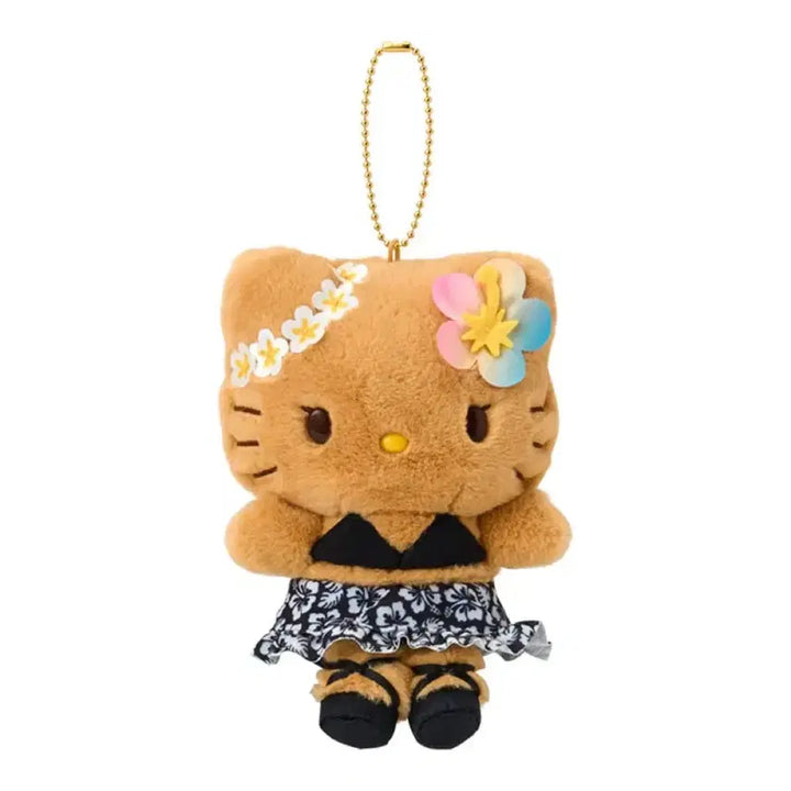 [BUNJANG] Sanrio Hello Kitty Tokonatsu Vacation Tanning Kitty Mascot Keychain / 산리오 헬로키티 토코나츠 베케이션 태닝키티 마스코트키링