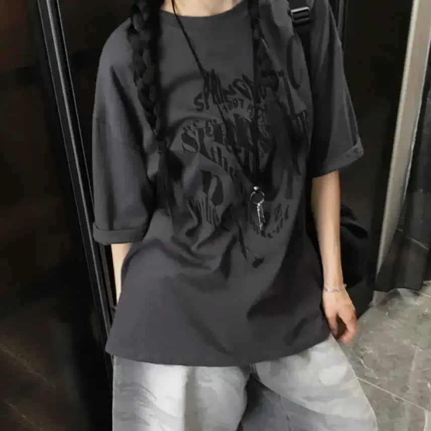[BUNJANG] Avery Oversized Short Sleeve T-Shirt / 에이블리 오버핏 반팔