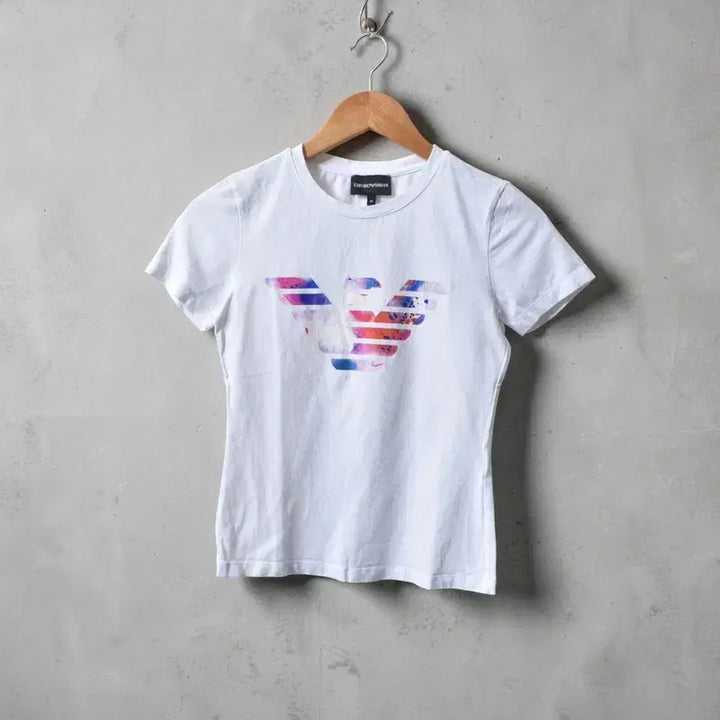 [BUNJANG] Emporio Armani Eagle Logo Graphic T-Shirt White XS / 엠포리오아르마니 반팔티 M0501
