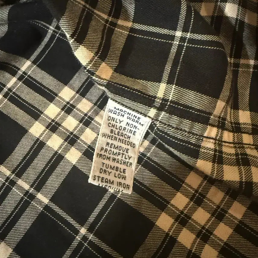 [BUNJANG] Polo Ralph Lauren Black Checkered Cotton Shirt L / 폴로 랄프로렌 블랙 체크 셔츠 L
