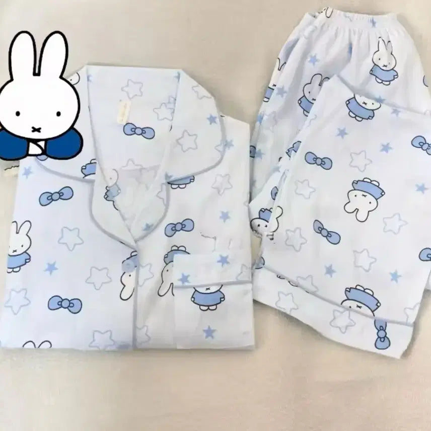 [BUNJANG] Miffy Character Pajama Set / 미피 캐릭터 파자마 세트 잠옷