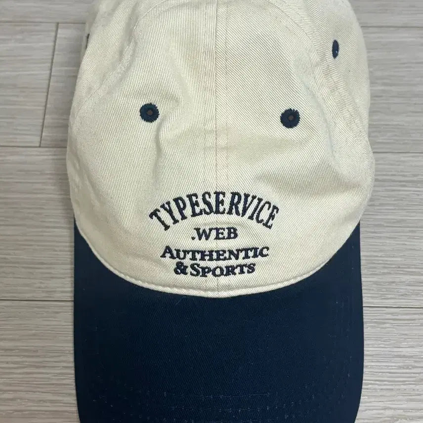 [BUNJANG] Type Service Logo Ball Cap Beige / 타입서비스 로고 볼캡 베이지