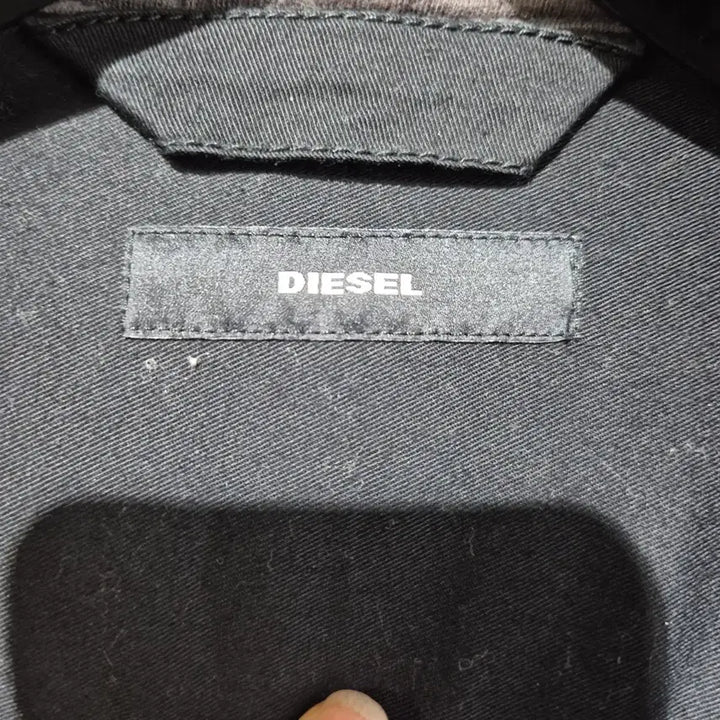 [BUNJANG] Diesel Black Hoodie Shirt / 디젤 블랙 후드 셔츠 남방