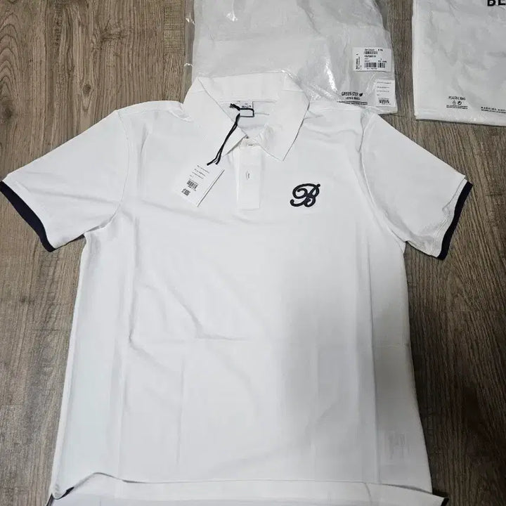 [BUNJANG] Berluti White Short-Sleeve Polo Shirt / 벨루티 화이트 반팔 폴로티셔츠