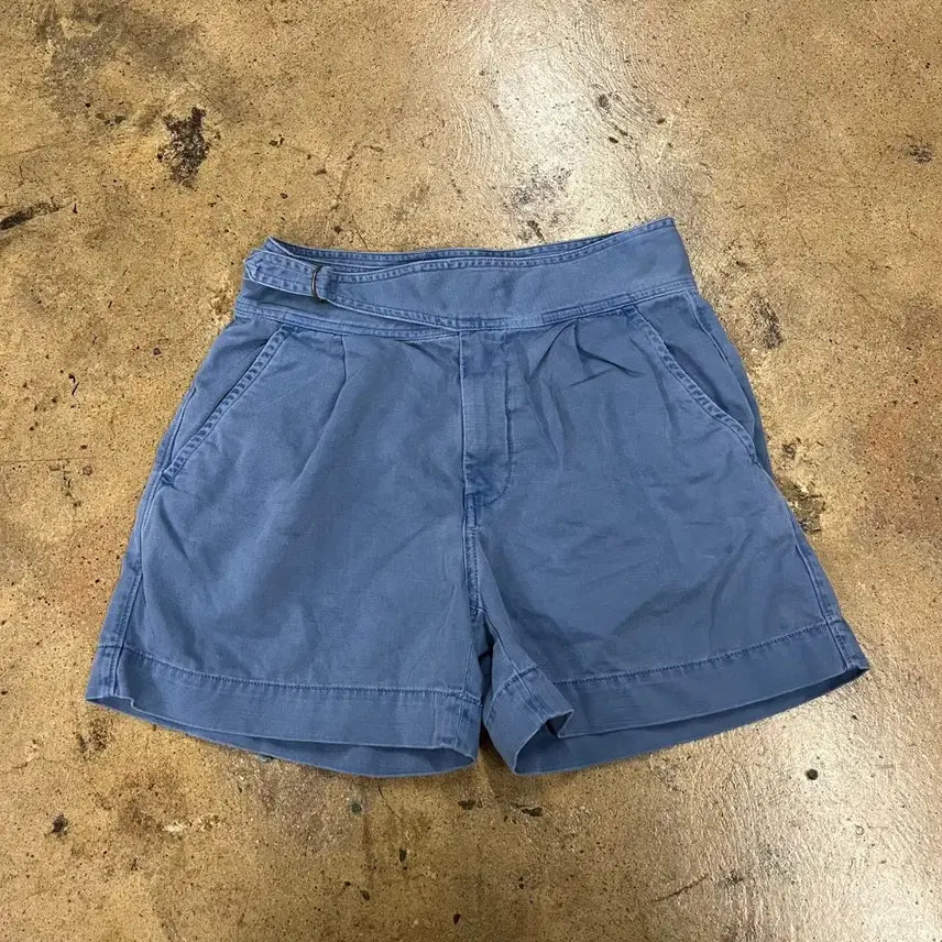 [BUNJANG] Polo Ralph Lauren Blue Pin-tuck Shorts / [정품/2] 폴로 랄프로렌 블루 핀턱 반바지 숏팬츠