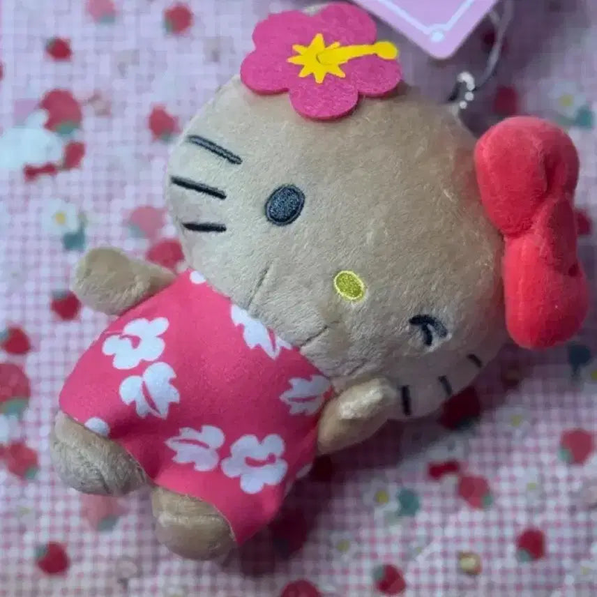 [BUNJANG] Sanrio Abeille Tanning Hello Kitty Mascot Keychain / 산리오 아베일 태닝키티 마스코트 키홀더