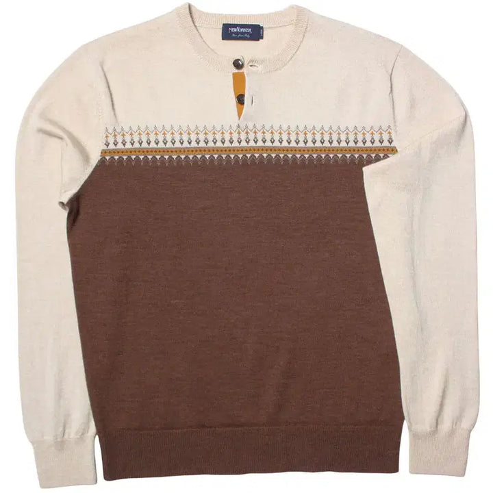 [BUNJANG] 100 Light Wool Slim Short Henry Neck Knit / 100 라이트울 헨리넥니트 슬림숏 233