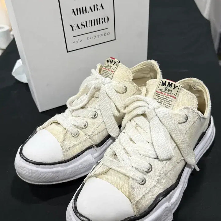 [BUNJANG] Mihara Yasuhiro Peterson Leather Sneakers White EU43 / [43]미하라 야스히로 피터슨 화이트
